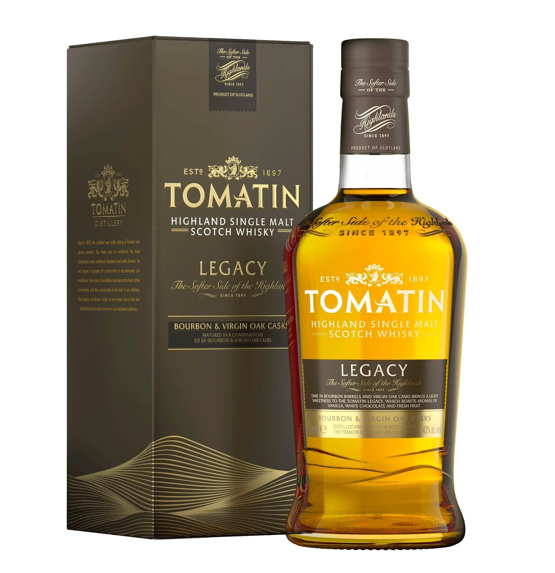 Highland Single Malt Scotch Whisky “Legacy” - Tomatin Distillery (0.7l)