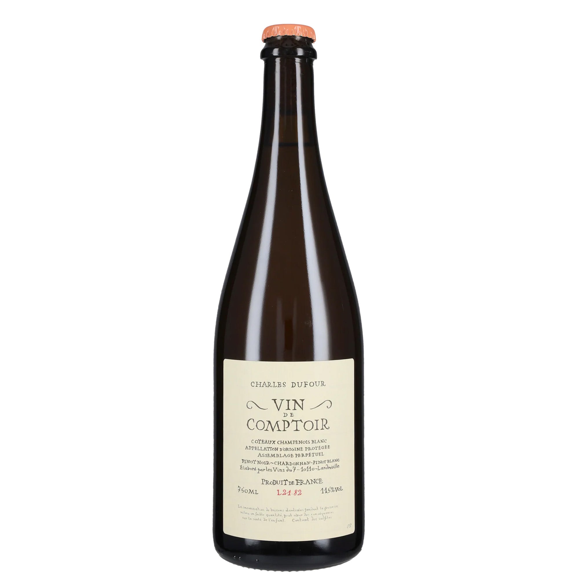 Coteaux Champenois Blanc AOC “Vin De Comptoir”  L21.82 - Charles Dufour (tappo a corona)