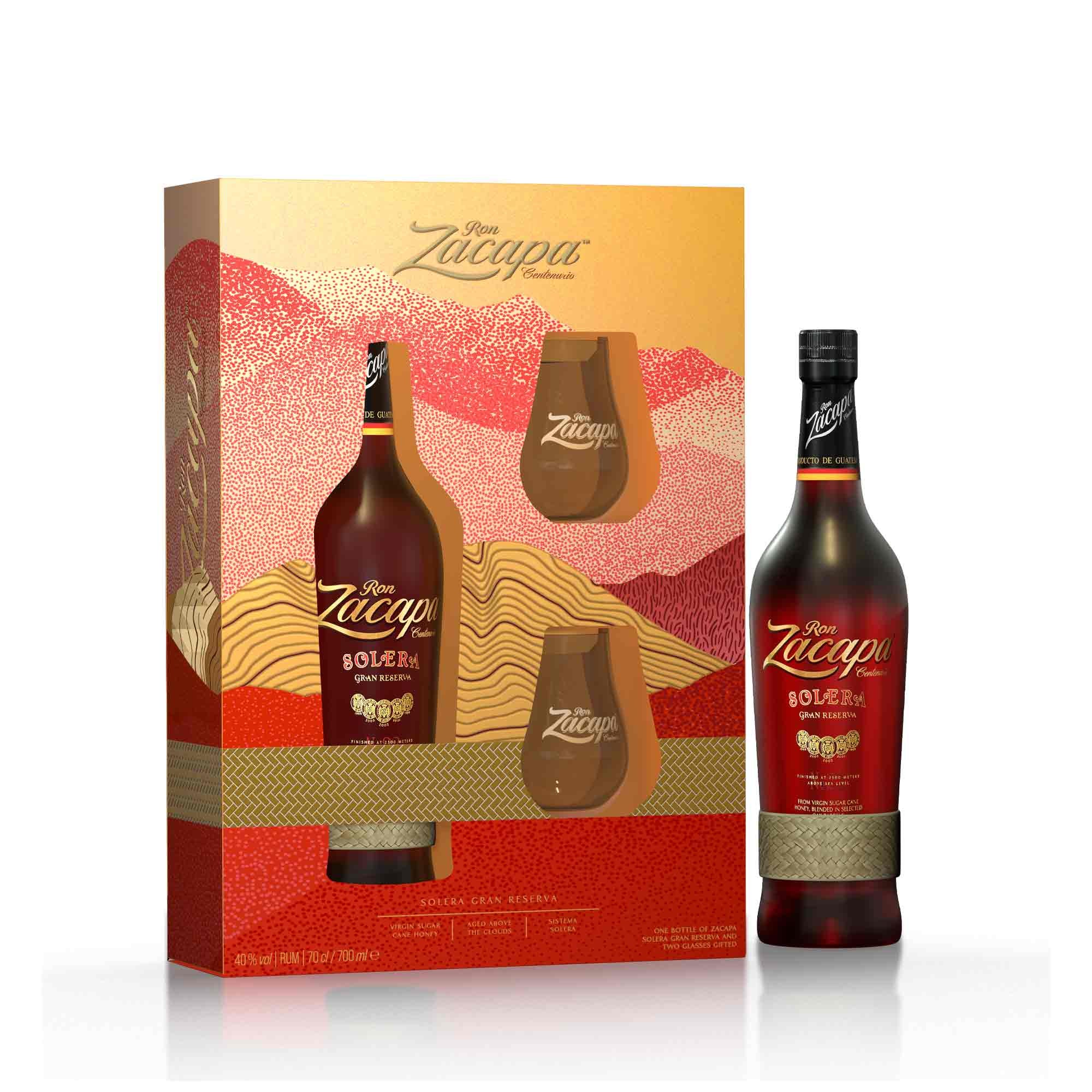Rum Zacapa "Solera Gran Reserva" - Zacapa (0.7l) + 2 Bicchieri