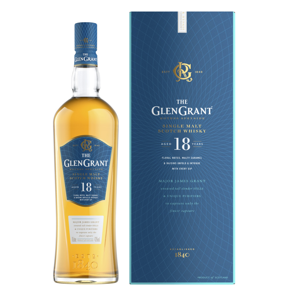 Speyside Single Malt Scotch Whisky 18 Years Old   Glen Grant  Signatory Vintage  0.7l